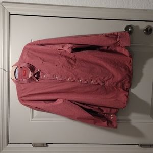 Xxl Izod Long sleeve button down shirt red
